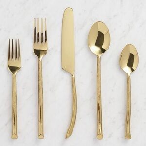 World Market Gold Twig Flatware Set
